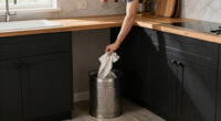 This Stylish Trash Can Is “Perfect” For Small Spaces (And Gives Art Deco Vibes!)