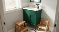 A $200 DIY Took An "Ignored" Bathroom From Builder-Grade To Bold