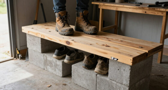 Ditch Metal Racks: Turn Concrete Blocks Into A Durable Shoe Storage Solution