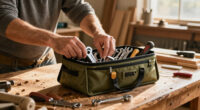 How To Organize Gear With A 3-Piece Husky Army Green Zippered Tool Bag Combo For $29.90 + Free S&H