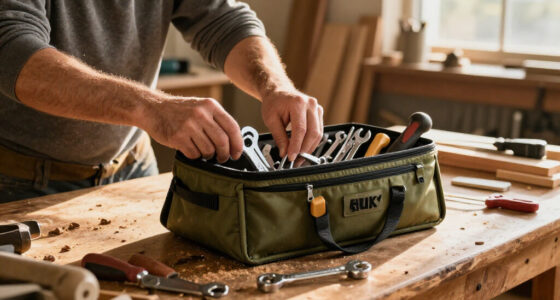 How To Organize Gear With A 3-Piece Husky Army Green Zippered Tool Bag Combo For $29.90 + Free S&H